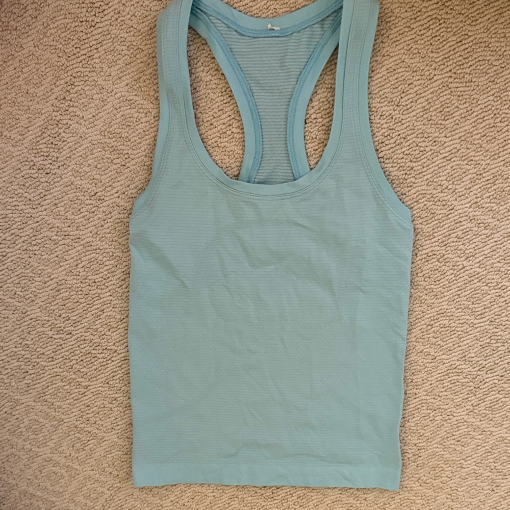 lululemon athletica Light Teal Racerback Tank